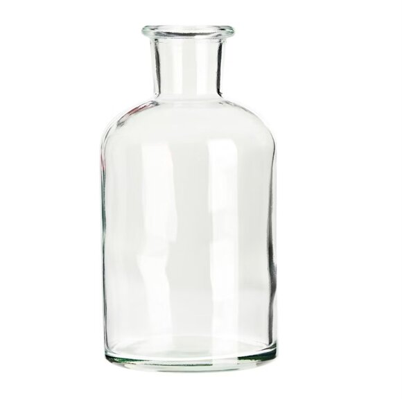 6 Clear Apothecary Glass Bottles - Picture 2 of 7